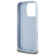 Husa pentru iPhone 16 Pro - Guess Hardcase Grained Big 4G Logo Small Classic Logo - Blue