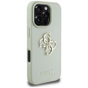 Husa pentru iPhone 16 Pro Max - Guess Hardcase Grained Big 4G Logo Small Classic Logo - Verde