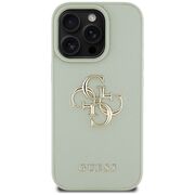 Husa pentru iPhone 16 Pro Max - Guess Hardcase Grained Big 4G Logo Small Classic Logo - Verde
