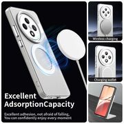Husa premium pentru  Oppo Reno 12F, 12FS VivaShell Fusion compatibila MagSafe, Anti-Shock - Protectie Avansata Display & Camera - Design Slim și Elegant - Alb