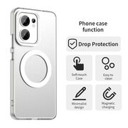 Husa premium pentru  Oppo Reno 13F, 13FS 4G, 5G VivaShell Fusion compatibila MagSafe, Anti-Shock - Protectie Avansata Display & Camera - Design Slim și Elegant - Alb
