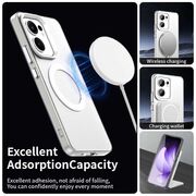 Husa premium pentru  Oppo Reno 13F, 13FS 4G, 5G VivaShell Fusion compatibila MagSafe, Anti-Shock - Protectie Avansata Display & Camera - Design Slim și Elegant - Alb