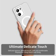 Husa premium pentru  Oppo Reno 13F, 13FS 4G, 5G VivaShell Fusion compatibila MagSafe, Anti-Shock - Protectie Avansata Display & Camera - Design Slim și Elegant - Alb