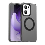 Husa premium pentru  Oppo Reno 13F, 13FS 4G, 5G VivaShell Fusion compatibila MagSafe, Anti-Shock - Protectie Avansata Display & Camera - Design Slim și Elegant - Negru