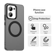 Husa premium pentru  Oppo Reno 13F, 13FS 4G, 5G VivaShell Fusion compatibila MagSafe, Anti-Shock - Protectie Avansata Display & Camera - Design Slim și Elegant - Negru
