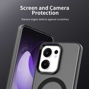 Husa premium pentru  Oppo Reno 13F, 13FS 4G, 5G VivaShell Fusion compatibila MagSafe, Anti-Shock - Protectie Avansata Display & Camera - Design Slim și Elegant - Negru