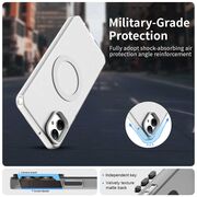 Husa premium pentru  Samsung Galaxy A05 VivaShell Fusion compatibila MagSafe, Anti-Shock - Protectie Avansata Display & Camera - Design Slim și Elegant - Alb