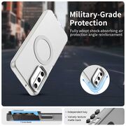 Husa premium pentru  Samsung Galaxy A05s VivaShell Fusion compatibila MagSafe, Anti-Shock - Protectie Avansata Display & Camera - Design Slim și Elegant - Alb