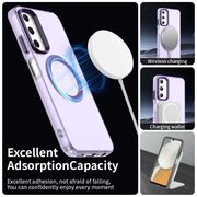 Husa premium pentru  Samsung Galaxy A05s VivaShell Fusion compatibila MagSafe, Anti-Shock - Protectie Avansata Display & Camera - Design Slim și Elegant - Mov