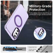 Husa premium pentru  Samsung Galaxy A05s VivaShell Fusion compatibila MagSafe, Anti-Shock - Protectie Avansata Display & Camera - Design Slim și Elegant - Mov
