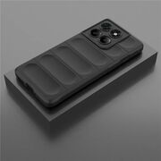 Husa pentru  Motorola Moto G86 Liquid Silicone, Microfibre Lining, Non-Slip Airbag Design, Negru