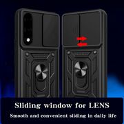 Husa pentru OnePlus Nord 5 Ring Armor Kickstand Tough Rugged Cover cu protectie camera, Negru