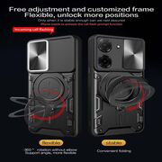 Husa pentru  Xiaomi Redmi A5 4G cu protecție pentru cameră și suport magnetic integrat Ring Shockproof, Negru