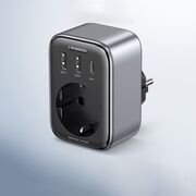 Incarcator pentru Priza 2x USB, USB-C, AC, 3680W, 13A, PD30W, 3A, QC4+ - Ugreen CD268 (CD314) - Black