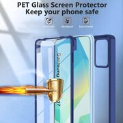 Set 360: Husa cu folie integrata pentru  Samsung Galaxy A17 Protectie 360 fata / spate - Albastru