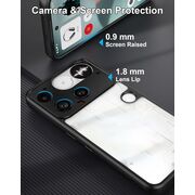 Husa pentru Nothing Phone (3) cu protectie lentile, Anti-Scratch, Anti-Fingerprint, Anti-Oil, Never-Yellow, transparent / negru