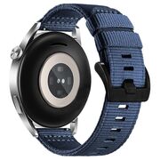 Curea pentru smartwatch Huawei Watch GT 4 (46 mm) / Huawei Watch GT 3 (42 mm) / GT 3 Pro (43 mm) - Quickfit din material textil - latime 20 mm - Albastru