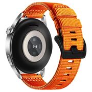 Curea pentru smartwatch Huawei Watch GT 4 (46 mm) / Huawei Watch GT 3 (42 mm) / GT 3 Pro (43 mm) - Quickfit din material textil - latime 20 mm - Portocaliu