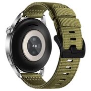 Curea pentru smartwatch Huawei Watch GT 4 (46 mm) / Huawei Watch GT 3 (42 mm) / GT 3 Pro (43 mm) - Quickfit din material textil - latime 20 mm - Verde