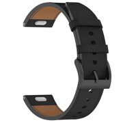 Curea pentru smartwatch Huawei Watch GT 4 (46 mm) / Huawei Watch GT 3 (42 mm) / GT 3 Pro (43 mm) - Quickfit din piele ecologica - latime 20 mm - Negru