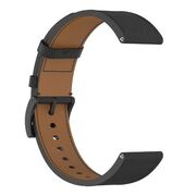 Curea pentru smartwatch Huawei Watch GT 4 (46 mm) / Huawei Watch GT 3 (42 mm) / GT 3 Pro (43 mm) - Quickfit din piele ecologica - latime 20 mm - Negru