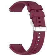 Curea pentru smartwatch Huawei Watch GT 4 (41mm)/W1/Honor Watch S1/Garmin Venu 2S/Vivoactive 4S - Quickfit din silicon - latime 18 mm - Bordeaux