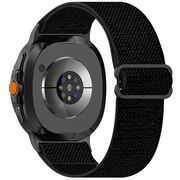 Curea pentru smartwatch Samsung Galaxy Watch 8 40mm/ Watch 8 44mm / Watch 8 Classic - Quickfit din material textil - Negru