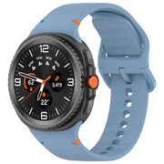 Curea pentru smartwatch Samsung Galaxy Watch 8 40mm/ Watch 8 44mm / Watch 8 Classic - Quickfit din silicon- Albastru deschis
