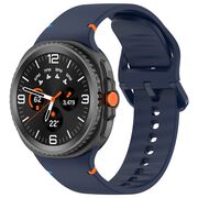 Curea pentru smartwatch Samsung Galaxy Watch 8 40mm/ Watch 8 44mm / Watch 8 Classic - Quickfit din silicon- Albastru inchis