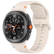 Curea pentru smartwatch Samsung Galaxy Watch 8 40mm/ Watch 8 44mm / Watch 8 Classic - Quickfit din silicon- Crem