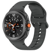 Curea pentru smartwatch Samsung Galaxy Watch 8 40mm/ Watch 8 44mm / Watch 8 Classic - Quickfit din silicon- Negru denim