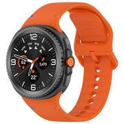 Curea pentru smartwatch Samsung Galaxy Watch 8 40mm/ Watch 8 44mm / Watch 8 Classic - Quickfit din silicon- Portocaliu