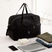 Geanta de Voiaj SmartFold 36L Multifunctionala – Cabina Avion, Sport, Vacante, Impermeabilă, Ultra Usoara, cu Curea Reglabila – Negru