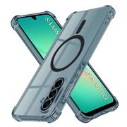 Husa pentru  Samsung Galaxy A26 compatibila MagSafe Anti-Shock 1.5mm reinforced 4 corners - Negru translucid