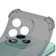 Husa pentru  Samsung Galaxy S21 FE compatibila MagSafe Anti-Shock 1.5mm reinforced 4 corners - Negru translucid