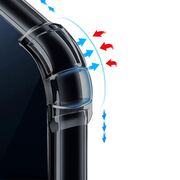 Husa pentru  Samsung Galaxy S21 FE compatibila MagSafe Anti-Shock 1.5mm reinforced 4 corners - Negru translucid