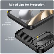 Husa pentru Samsung Galaxy A17 Carbon Liquid Silicone, Negru