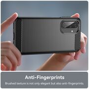 Husa pentru Samsung Galaxy A17 Carbon Liquid Silicone, Negru