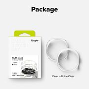 Husa pentru Samsung Galaxy Watch 8 44mm (set 2) - Ringke Slim - Clear / Alpine Clear