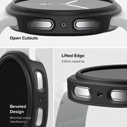 Husa pentru Samsung Galaxy Watch 8 Classic (set 2) - Ringke Slim - Clear / Negru mat