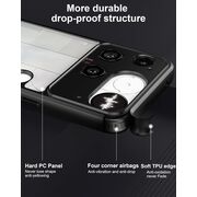 Husa pentru Nothing Phone (3) compatibila MagSafe, cu protectie lentile, Anti-Scratch, Anti-Fingerprint, Anti-Oil, Never-Yellow, transparent / negru