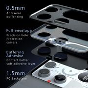 Husa pentru Nothing Phone (3) compatibila MagSafe, cu protectie lentile, Anti-Scratch, Anti-Fingerprint, Anti-Oil, Never-Yellow, transparent / negru