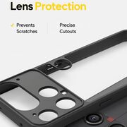 Husa pentru Nothing Phone (3) cu protectie lentile, Anti-Scratch, Anti-Fingerprint, Anti-Oil, Never-Yellow, transparent / negru