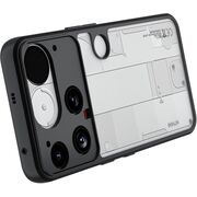 Husa pentru Nothing Phone (3) cu protectie lentile, Anti-Scratch, Anti-Fingerprint, Anti-Oil, Never-Yellow, transparent / negru