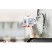 Prelungitor tip cub Tessan TS-301, comutator ON/OFF, 3 prize Shucko, 2 x USB, 1 x USB-C, cablu 1.5m, Alb