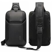 Rucsac Monostrap Sling AeroFlex SoloPack 8L Impermeabil pentru, Design Ergonomic, Ultra Ușor, Compartiment Protejat, Spate Ventilat, pentru Calatorii / Job / Scoala – Negru