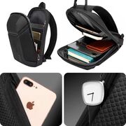 Rucsac Monostrap Sling AeroFlex SoloPack 8L Impermeabil pentru, Design Ergonomic, Ultra Ușor, Compartiment Protejat, Spate Ventilat, pentru Calatorii / Job / Scoala – Negru