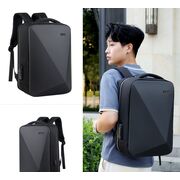 Rucsac UrbanSafe Pro 15.6" pentru laptop / tableta cu Sistem Anti-Furt, Port USB si Design Geometric Impermeabil – Alegerea Ideala pentru Oraa, Calatorii sau Birou - negru