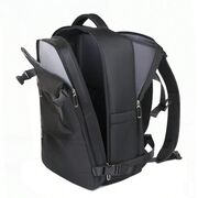 Rucsac de Laptop 15.6" SmartJet Pro Cabin Backpack 27L, Antifurt, Compartiment Pantofi, Prindere pe Troller, Waterproof -  Negru