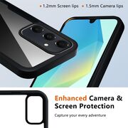 Set 360: Husa cu folie integrata pentru  Samsung Galaxy A17 Protectie 360 fata / spate - Albastru